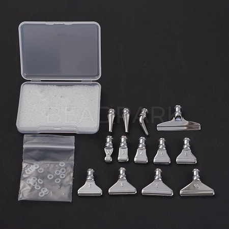 13Pcs Alloy Diamond Sticky Pen Heads Set DIY-M019-03P-1