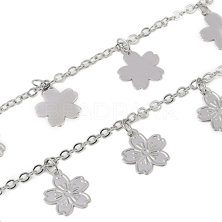 Handmade Brass Flower Chains CHC-Z001-13P-1