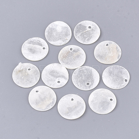 Capiz Shell Pendants SHEL-S274-71B-1