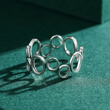Oval Ring 925 Sterling Silver Finger Rings for Women FS-WGC6322-02-1
