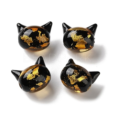 Handmade Foil Glass Beads LAMP-D005-01A-1