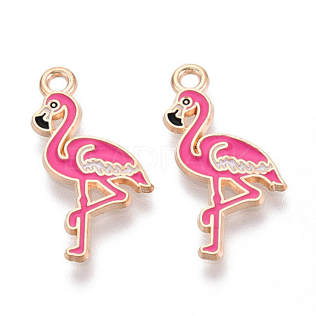 Marine Animals Alloy Enamel Pendants ENAM-T022-34F-1