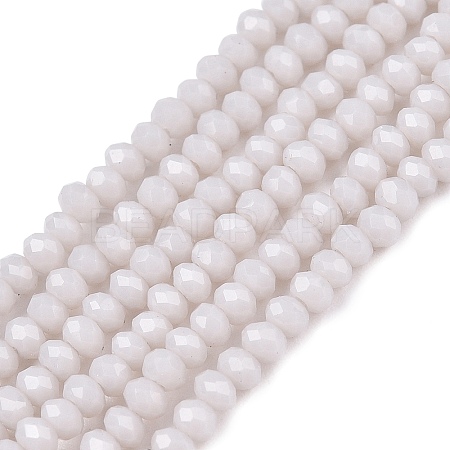 Opaque Solid Color Imitation Jade Glass Beads Strands EGLA-A044-P1mm-D19-1