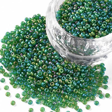 12/0 FGB Grade A Round Glass Seed Beads SEED-Q010-M552-1
