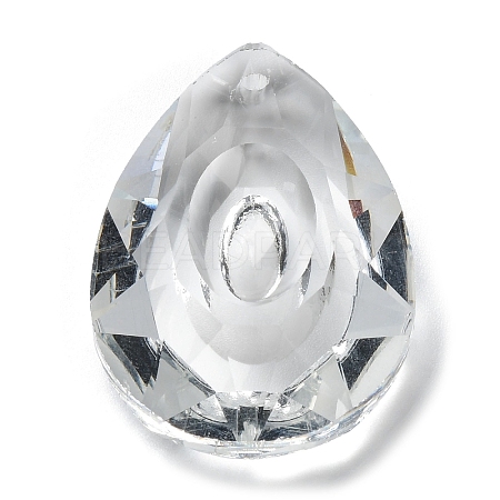 Transparent Glass Pendants GLAA-R223-03C-1