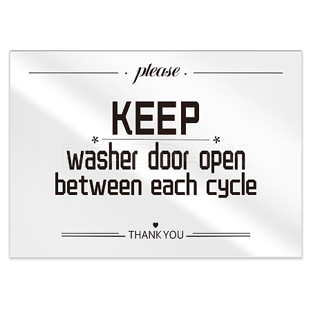 Acrylic Blank Table Signs AJEW-WH0476-001-1