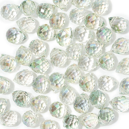 50Pcs Strawberry Transparent Glass Charms PW-WGCC72C-08-1