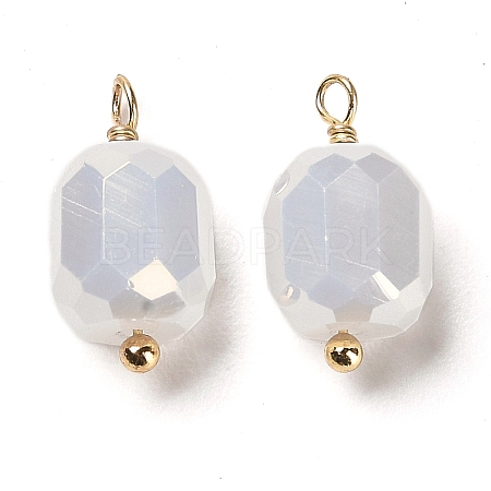 Glass Charms KK-M266-04G-01-1