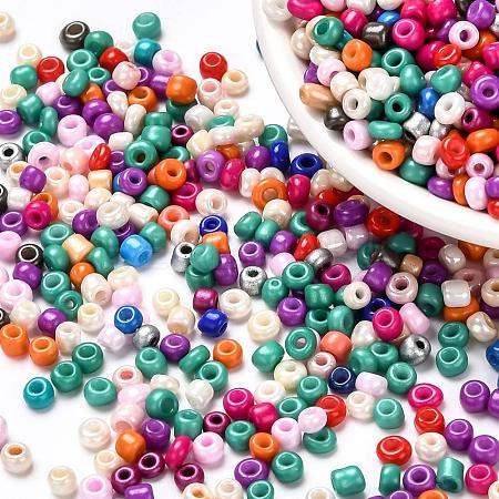 8/0 Mixed Style Round Glass Seed Beads SEED-K003-3mm-M05-1