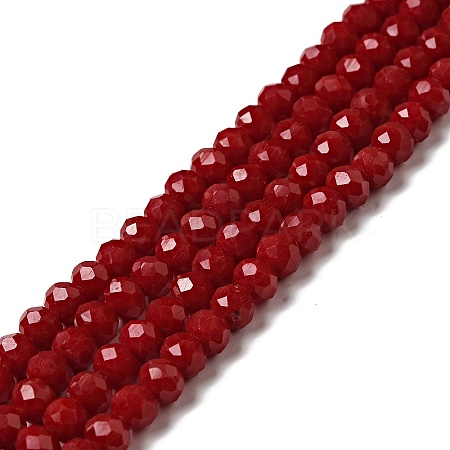 Imitation Jade Glass Bead Strands GLAA-F001-6x4mm-29-1