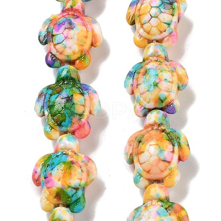 Synthetic Turquoise Dyed Beads Strands G-P507-05S-1