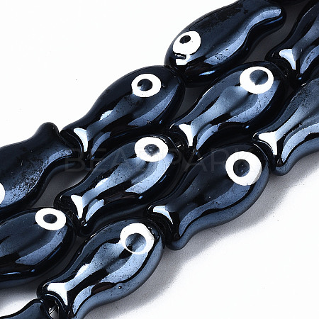 Handmade Porcelain Ceramic Beads Strands X1-PORC-T006-03A-1