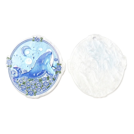 Ocean Style Acrylic Pendants MACR-K343-02D-1