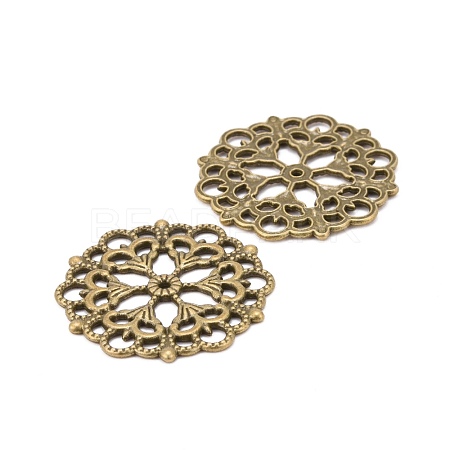 Tibetan Style Filigree Joiners Links TIBE-A11623-AB-FF-1