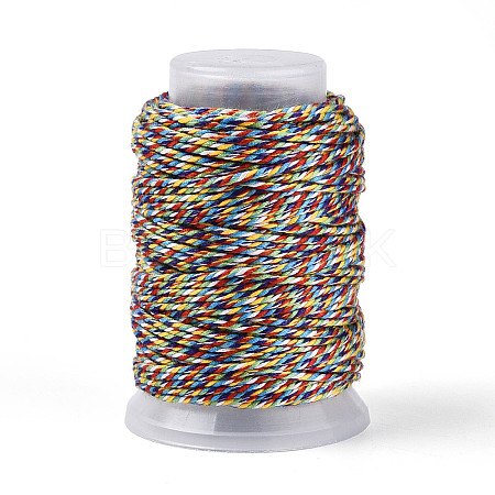 22M Rainbow Color Macrame Cotton Cord OCOR-T017-07I-1
