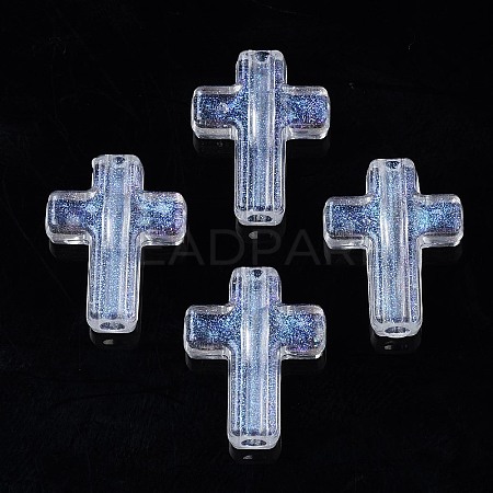 Transparent Acrylic Beads X-OACR-N008-100-1