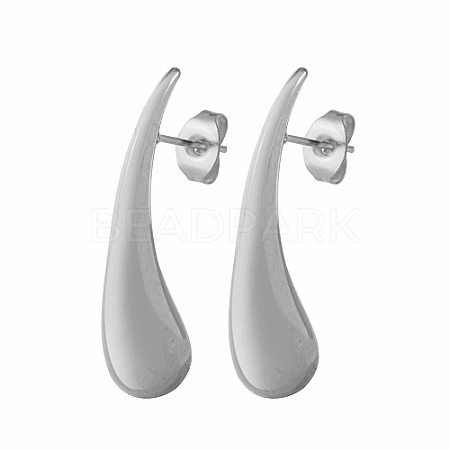 304 Stainless Steel Stud Earrings for Women IL8099-1-1