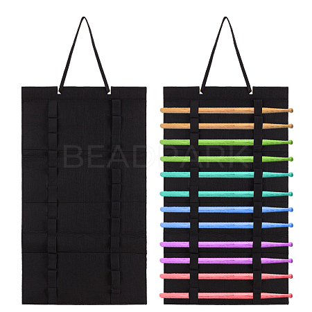 Soft Felt & Wood Wall-Mounted  Display Bags ODIS-WH0330-001B-1