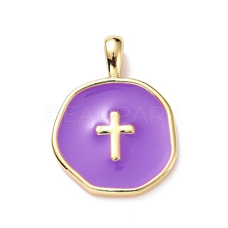 Brass Enamel Pendants LS-KK-G417-01LG-06-1