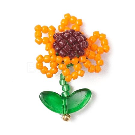 Seed Glass Beaded Pendants PALLOY-MZ00875-02-1