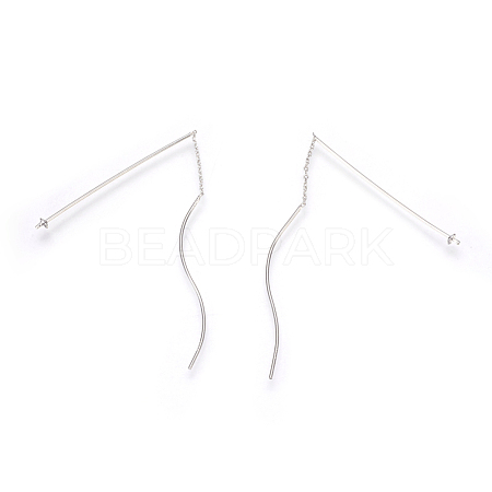 925 Sterling Silver Ear Thread STER-P045-06P-1
