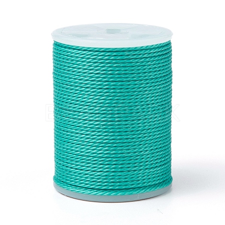 Round Waxed Polyester Cord X-YC-G006-01-1.0mm-25-1