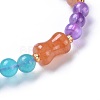 Natural Jade Stretch Charm Bracelets BJEW-I260-11-3