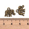 Vintage Elephant Charms PALLOY-ZN-47017-AB-FF-2