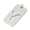 304 Stainless Steel Pendants LS-STAS-M115-01P-Y-2
