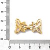 Brass Micro Pave Cubic Zirconia Fold Over Clasps KK-C075-35G-3