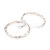 Brass Hoop Earrings EJEW-F273-03P-2