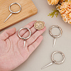4Pcs 2 Styles Cone Spike Alloy Shoe Charms HJEW-AB00730-3