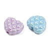 Opaque Acrylic Waffle Beads X-OACR-C022-14-2