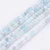 Natural Aquamarine Beads Strands G-J376-22A-2mm-1