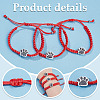 6Pcs Waxed Polyester Cord Bracelets BJEW-WA00002-4