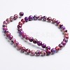 Dyed & Heated Natural Imperial Jasper Round Bead Strands G-M274-03-6mm-2