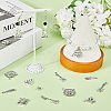 64Pcs 8 Style Camping Theme Tibetan Style Alloy Pendants FIND-SC0008-57-4