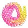 Dyed & Heated Synthetic Quartz Beads Strands G-P502-01B-05-3