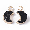 Druzy Resin Pendants RESI-S383-007-A01-2