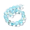 Synthetic Moonstone Beads Strands G-P528-J03-17-2