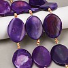 Natural Fire Crackle Agate Beads Strands G-P605-L03-01E-1