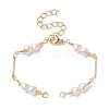 Brass Chain Bracelet Making AJEW-JB01150-11-1