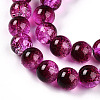 Transparent Crackle Glass Bead Strands GLAA-T025-8mm-02F-3