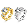 Trendy Brass Cubic Zirconia Wide Band Rings RJEW-BB20675-G-6-9
