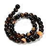 Dyed Natural Agate Beads Strands G-G203-10C-10mm-3
