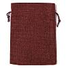Christmas Theme Jute Cloth Storage Bags ABAG-F010-01B-01-3