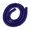 Opaque Solid Color Glass Beads Strands X-GLAA-N026-3x6mm-09-2