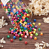 Mixed Color Acrylic Enamel Beads SACR-TA0001-08-4