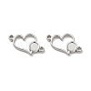 Non-Tarnish 304 Stainless Steel Cabochon Connector Settings LS-STAS-B032-11P-2