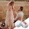 Velvet Cover Plastic Couple Ring Box VBOX-WH20003-001C-4
